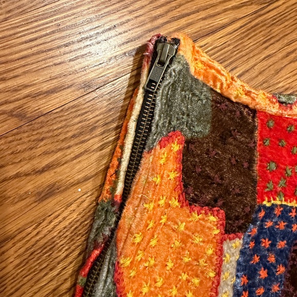 Vtg Free People Patchwork Dream Women High Waisted Shorts Sz L - Picture 6 of 6